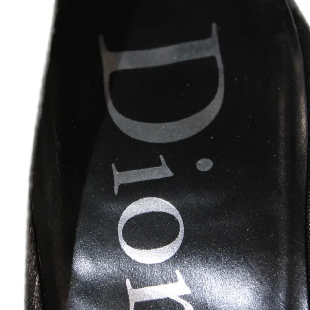 DIOR Womens Pointed Toe Bow Front Gold Tone High Heels White Size EUR 37.5 - Picture 8 of 12